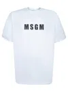 Msgm Logo-print Cotton T-shirt Clothing