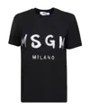 Msgm T-shirt With Logo In Black