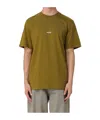 Msgm Cotton T-shirt With Front Printed Logo In Green