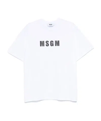 MSGM MSGM LOGO PRINT SHORT-SLEEVE T-SHIRT
