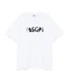 Msgm Logo-printed Crewneck T-shirt In White