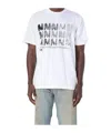 Msgm Logo Printed Crewneck T-shirt In White