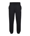 Msgm Logo-printed Elasticated Waistband Track Pants In Black