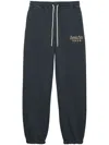 Msgm Logo-printed Jogging Trousers In Grey
