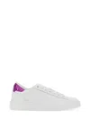 Msgm Logo Printed Low-top Sneakers In Neutral