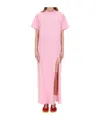Msgm Bottega Veneta Silver-gold-brown Metal Sunglasses In Pink