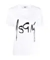 Msgm Logo Printed T-shirt In Black