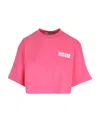Msgm Logo Printed T-shirt In Pink