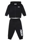 Msgm Logo-printed Tracksuit Set In 黑色