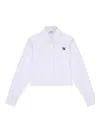 Msgm Logo Shirt In White