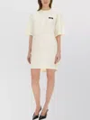 Msgm Logo Short Dress Drawstring