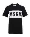 Msgm Logo-print Cotton T-shirt In Black