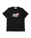 Msgm Logo Short-sleeved T-shirt In Black