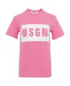Msgm Woman T-shirt Magenta Size M Cotton In Pink