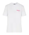 Msgm Logo Short-sleeved T-shirt In White