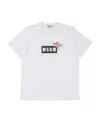 Msgm Logo Short-sleeved T-shirt In White
