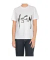 Msgm Logo Short-sleeved T-shirt In White