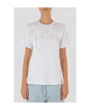 Msgm Logo Short-sleeved T-shirt In White