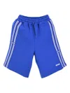 Msgm Logo Shorts In 蓝色