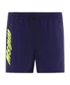 Msgm Bermuda Logo Neri In Black