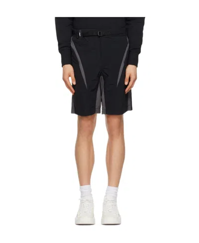 Msgm Logo Shorts In Black