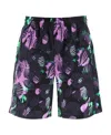 Msgm Logo Shorts In Black