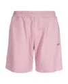 Msgm Logo Shorts In Pink