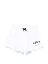 Msgm Logo Shorts In White