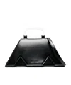 Msgm Logo Shoulder Bag In Black