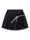 Msgm Logo Skirt In Black