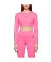 Msgm Pink Micro Logo Sport Top In Pink
