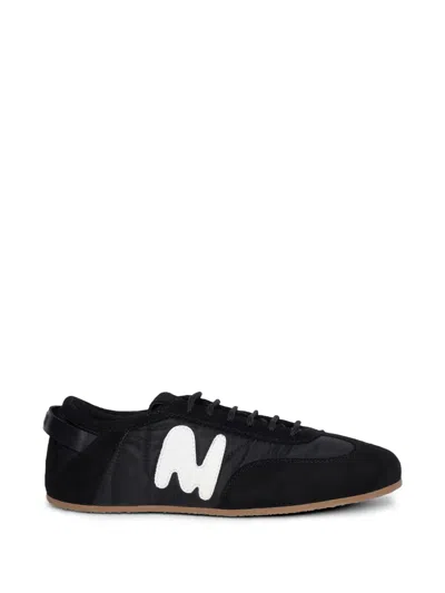 Msgm Logo Sneakers In Black