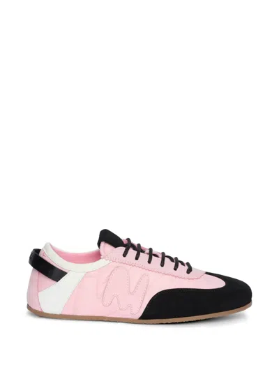 Msgm Logo Sneakers In Pink