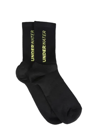 Msgm Logo Socks In Black