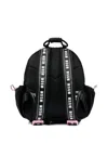 Msgm Logo-strap Backpack In Black