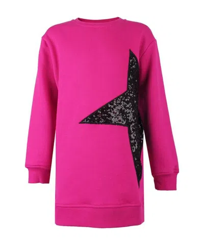 Msgm Logo Sweater In Pink