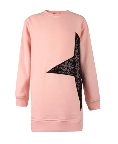 Msgm Logo Sweater In Pink