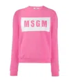 Msgm Logo Sweater In Pink