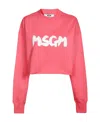 Msgm Logo Sweater In Pink