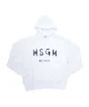 Msgm Logo Sweater In White
