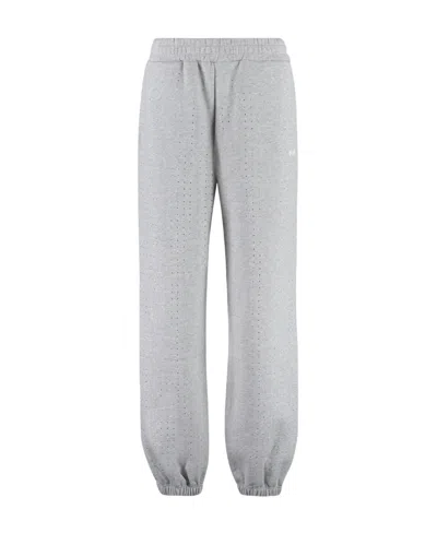 Msgm Embellished Sweatpants In Grey