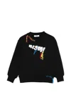 Msgm Logo Sweatshirt In Black