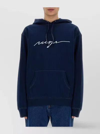 MSGM LOGO SWEATSHIRT IN CURSIVE