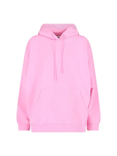 Msgm Logo Sweatshirt In Pink