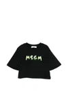 Msgm Logo T-shirt In Black