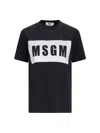 Msgm Logo-print Cotton T-shirt In Black  