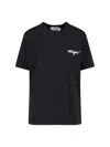 Msgm Crewneck T-shirt In Black  