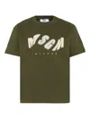 Msgm Logo T-shirt In Green