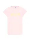 Msgm Logo T-shirt In Pink