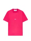 Msgm Logo T-shirt In Pink